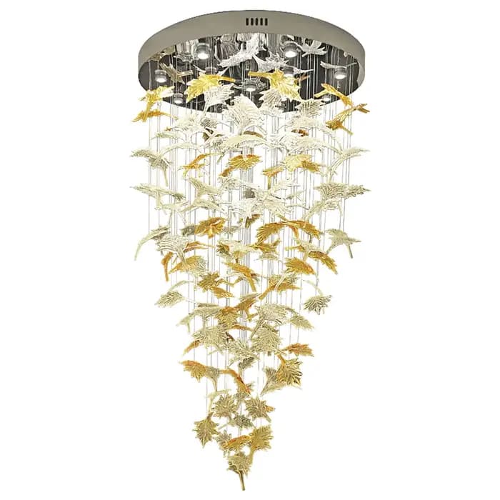 Plafonnier LED en forme de feuille d'érable, design artistique, éclairage d'intérieur, luminaire déc