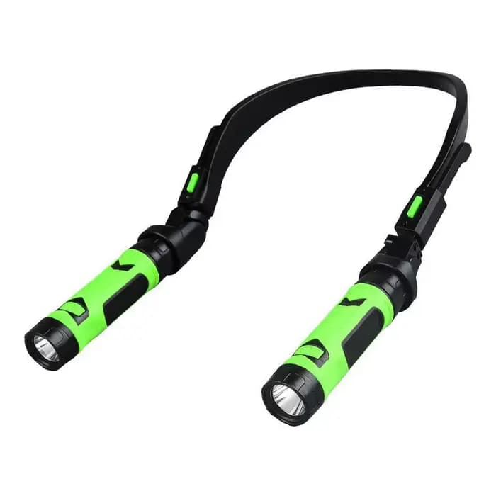 Lampe de lecture LED pour le cou, rechargeable par USB, 120 °   Lampe de lecture flexible à suspendr