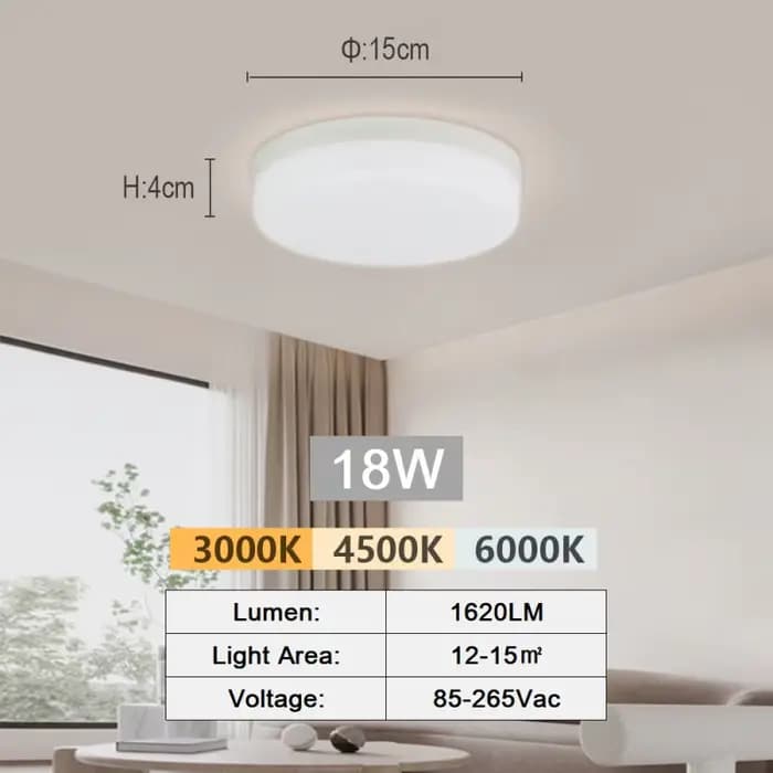 Plafonnier LED encastré, luminaire à panneau plat 18W-48W, lampe de plafond carrée moderne pour cham