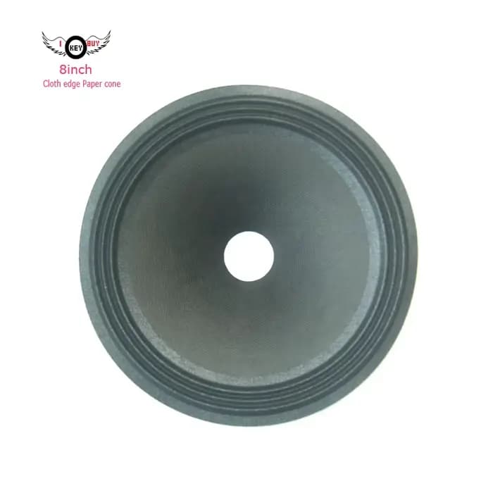 Lot de 4 cônes en papier pour haut-parleur de 8 pouces (198x30.8x40mm) avec suspension en tissu, pièces de rechange audio DIY, accessoire pour woofer