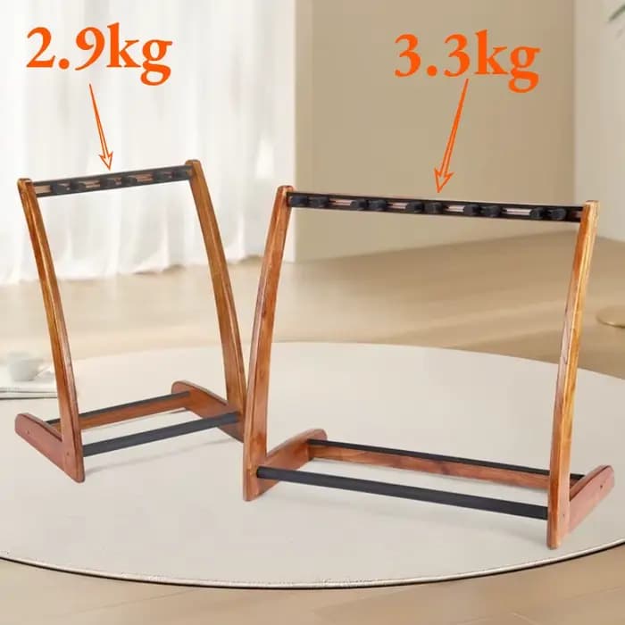 Support de guitare multi-rangées en bois massif, support de guitare sur pied réglable et Stable de haute qualité, accessoires pour instruments de musique