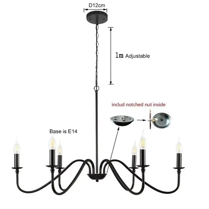 Lampes suspendues industrielles E14 pour île cuisine salle à manger plafonniers suspendus lustre éclairage pour chambre