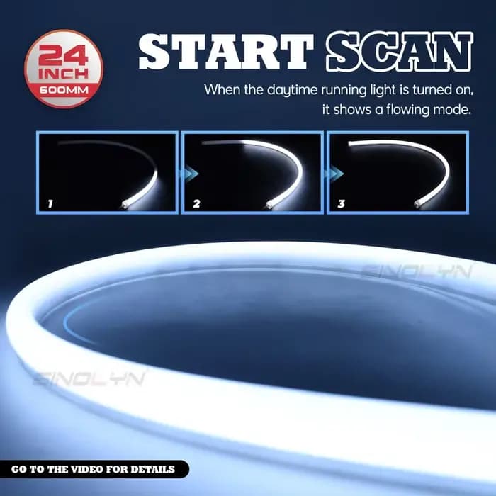 Clignotants dynamiques à LED, bandes séquentielles, DRL, bande flexible pour voitures, moto, lumière de sauna, accessoires de réglage de voiture