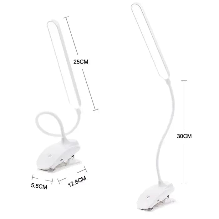Lampe de lecture LED avec pince, 3 couleurs et 10 luminosité, lampe de bureau Flexible à col de cygne pour livre, veilleuse de lecture pour enfants