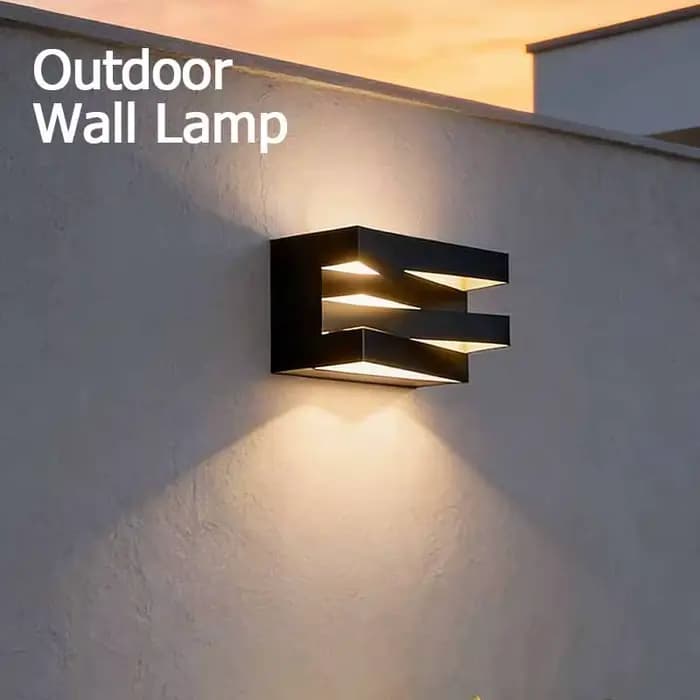    1PC 2 pièces appliques extérieures moderne LED 7W 12W applique villa jardin porche balcon Garage décoration intérieure éclairage
