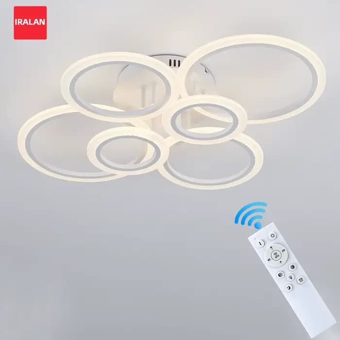 Lustre LED moderne éclairage à la maison anneau plafonnier lustre salon chambre éclairage lustre plafond suspension lampe