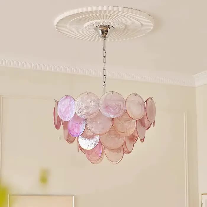 Lustre en verre coloré de luxe moderne pour salon, art de plafond, style vintage européen, décoration intérieure, lampes suspendues LED, lustre pour villa occasions spéciales