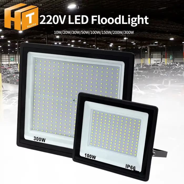Projecteur LED haute luminosité, budgétaire étanche IP66, éclairage extérieur pour jardin et rue, 100W, 200W, 300W
