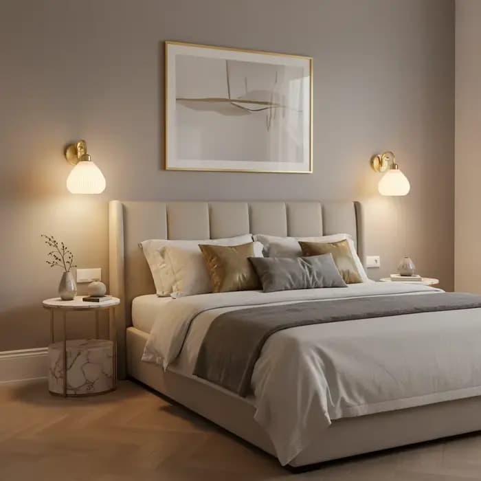 Applique Murale Moderne Style Simple et Doux, Corps Métallique Doré, Décoration de Chambre, Luminaire LED avec Abat-jour en Acrylique, Lustre Mural pour Couloir