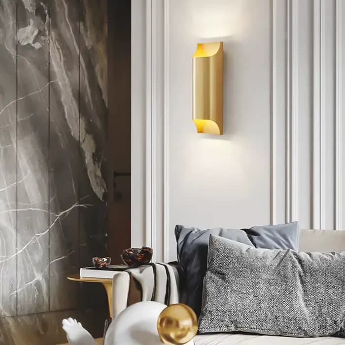Applique murale LED moderne en laiton, pour Foyer, chambre à coucher, salle à manger, allée, ampoule G9 G4, corps doré et noir, éclairage d'ambiance minimaliste