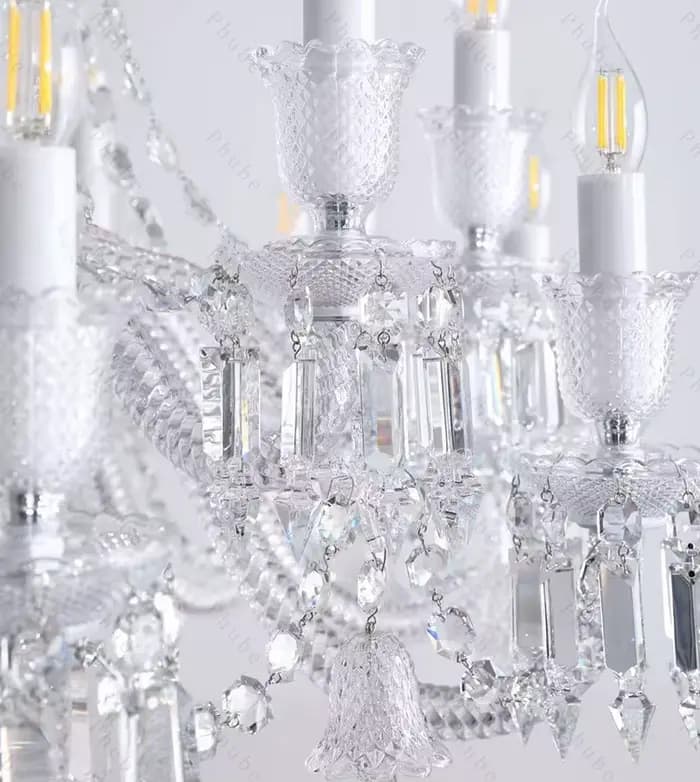 Lustre en cristal de luxe à 18 lumières pour Villa salon lampe suspendue moderne pour Restaurant chambre grand escalier suspension