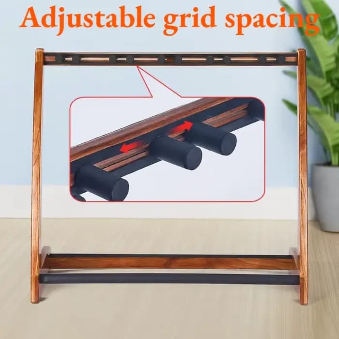 Support de guitare multi-rangées en bois massif, support de guitare sur pied réglable et Stable de haute qualité, accessoires pour instruments de musique
