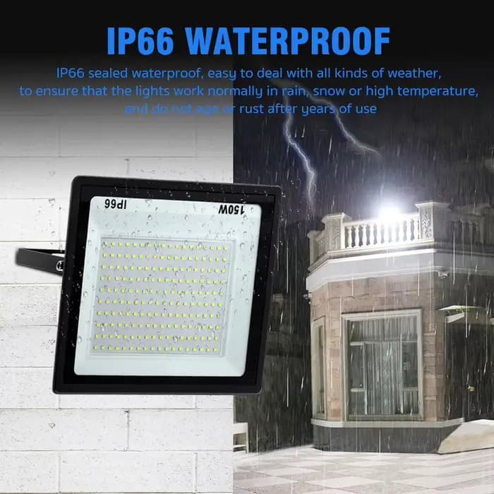 Projecteur LED haute luminosité, budgétaire étanche IP66, éclairage extérieur pour jardin et rue, 100W, 200W, 300W