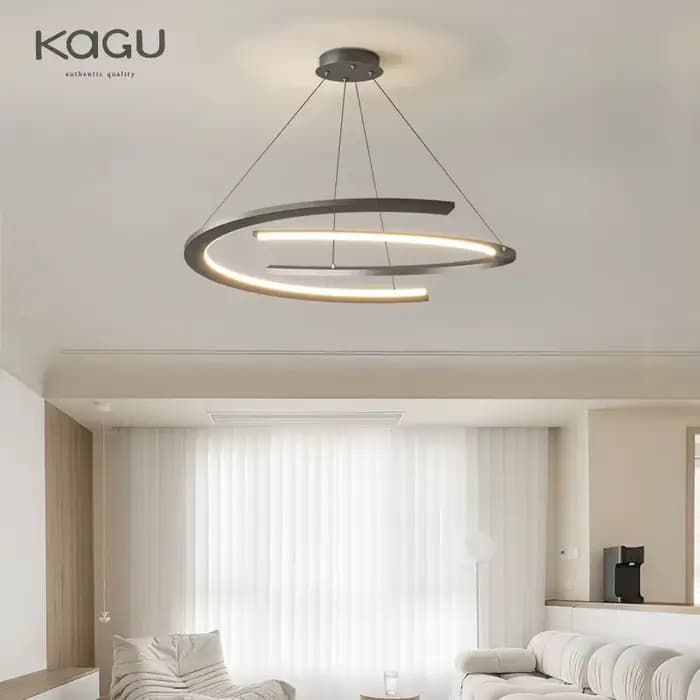 Lustre moderne pour salon atmosphère minimaliste lampe principale lumière de luxe nordique Simple Restaurant plafonnier suspension