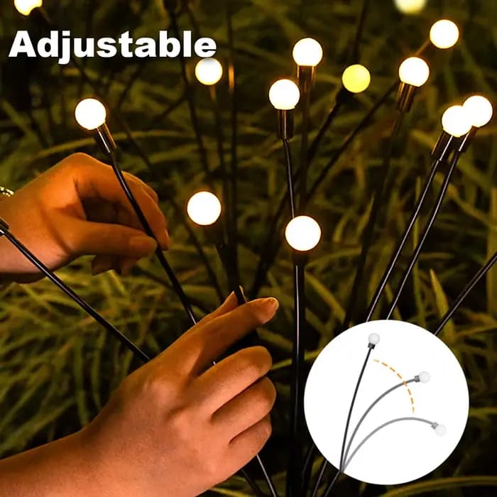 6/8/10 LED lampes de jardin à énergie solaire luciole lumières extérieures étanches vibrantes oscillantes pour la décoration de voie de Patio
