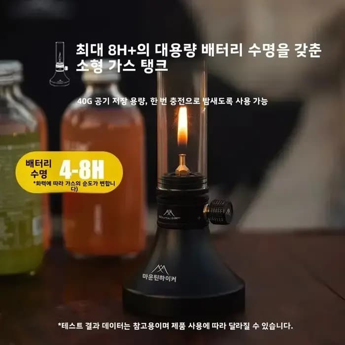 Lampe à gaz portable MOUNTAINHIKER Aladdin, abat-jour en verre rétro, lampe d'ambiance pour la pêche, le camping, la randonnée en plein air