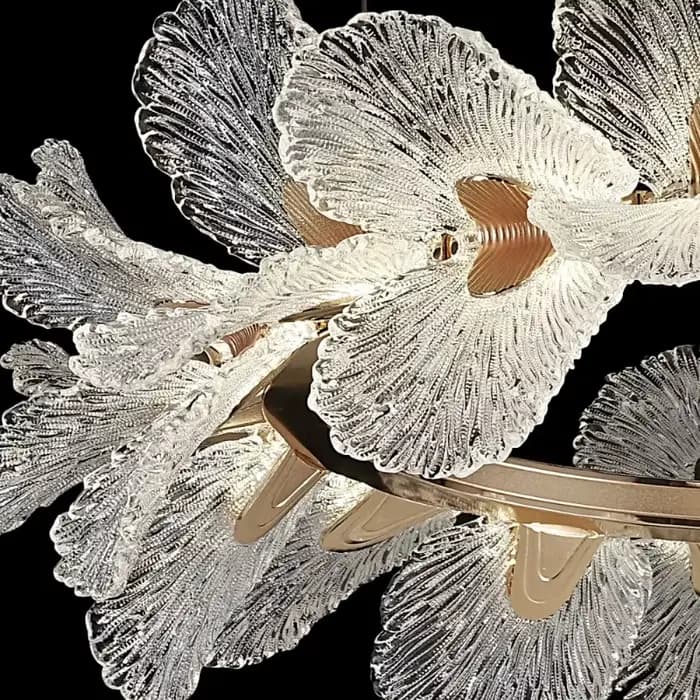 Lustre à fleurs en cristal pour salle à manger, salon, salle d'exposition, lampes suspendues artistiques suspendues, éclairage intérieur, décoration de maison