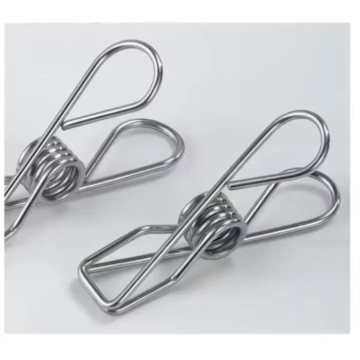 Séchoir à linge 40 pinces en inox pratique et rétractable