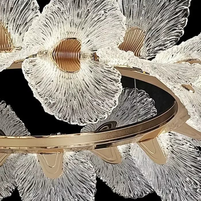 Lustre à fleurs en cristal pour salle à manger, salon, salle d'exposition, lampes suspendues artistiques suspendues, éclairage intérieur, décoration de maison