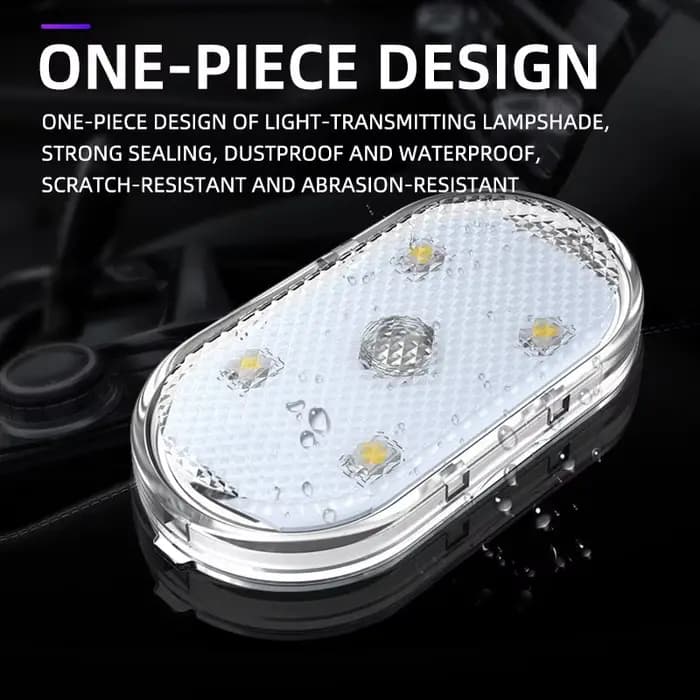 Plafonnier Velcro Tactile pour Nikde Voiture, Lampe de Lecture Nocturne, Chargement USB