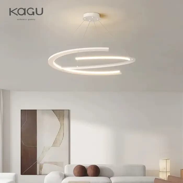 Lustre moderne pour salon atmosphère minimaliste lampe principale lumière de luxe nordique Simple Restaurant plafonnier suspension