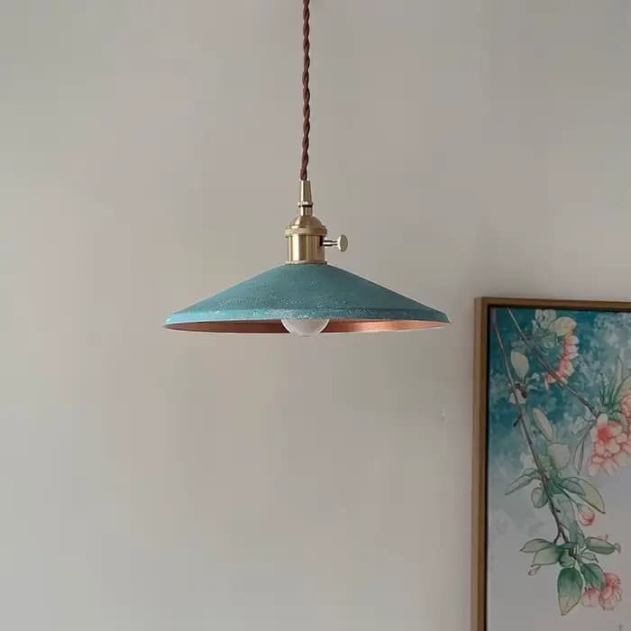 Plafonnier Suspendu en Laiton de Style Industriel, Luminaire Décoratif d'Nik, Rétro Américain, Nordique, Idéal pour un Restaurant, un Café ou un Bar