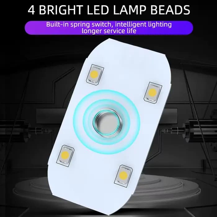 Plafonnier Velcro Tactile pour Nikde Voiture, Lampe de Lecture Nocturne, Chargement USB