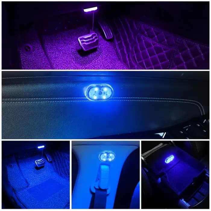 Plafonnier Velcro Tactile pour Nikde Voiture, Lampe de Lecture Nocturne, Chargement USB