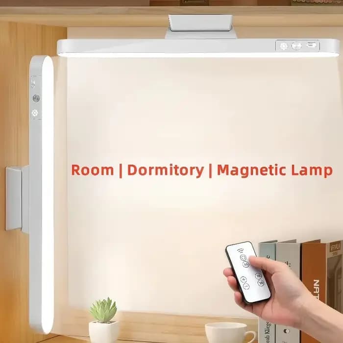 Lampe de Table LED suspendue magnétique, Rechargeable par USB, lampe de bureau, 3 couleurs, lampe de lecture, variable, pour armoire, garde-robe, veilleuse