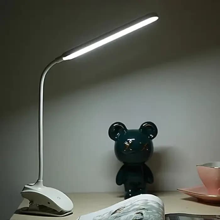 Lampe de lecture LED avec pince, 3 couleurs et 10 luminosité, lampe de bureau Flexible à col de cygne pour livre, veilleuse de lecture pour enfants