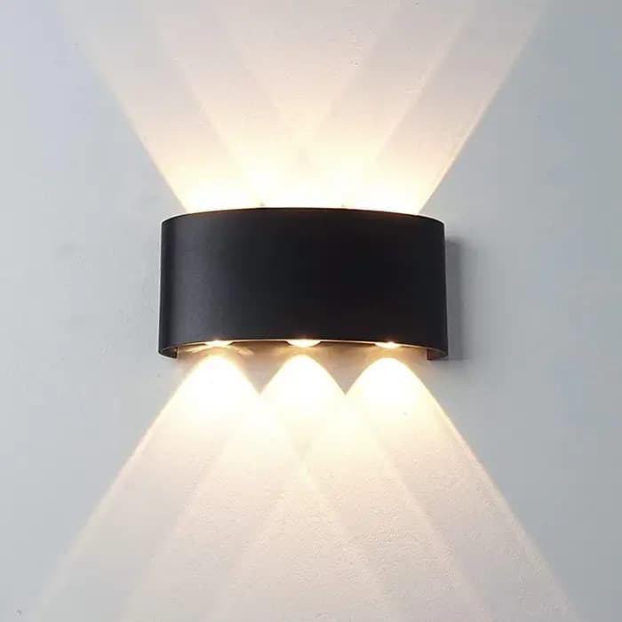 Applique murale LED moderne d'intérieur et d'extérieur, applique murale blanche montée et descente, pour salon, couloir, chambre à coucher