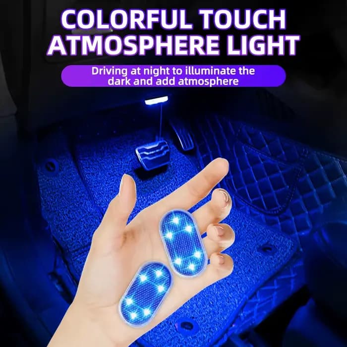Plafonnier Velcro Tactile pour Nikde Voiture, Lampe de Lecture Nocturne, Chargement USB