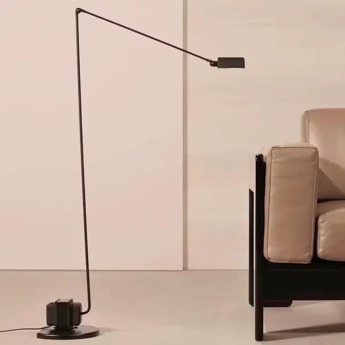 Lumina lampadaire rétro design italien lampadaire pour canapé industriel réglable lumière verticale latérale salle d'étude lampe de lecture