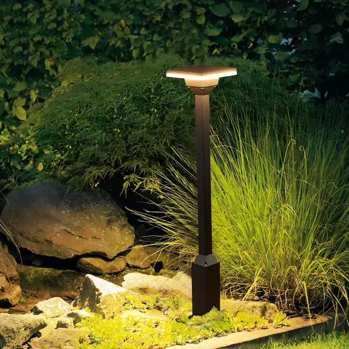 Lampe de pelouse extérieure à mât haut, lampe de paysage de cour, ingénierie, étanche, moderne, minimaliste, vert, jardin, parc, personnalisé