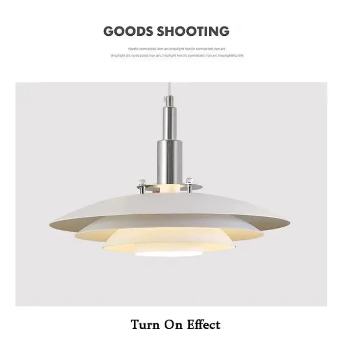 Lampe suspendue design mid-century dégradée blanc-rouge pour salle à manger cuisine et autres pièces de la maison