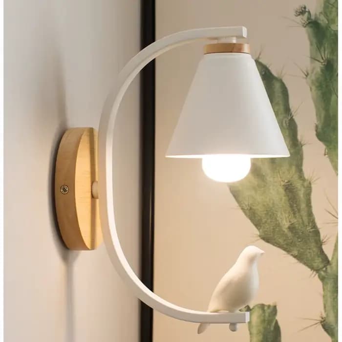 Applique murale moderne en bois, modèle créatif en résine, luminaire décoratif d'intérieur, idéal pour un salon, une chambre à coucher ou une chambre d'enfant