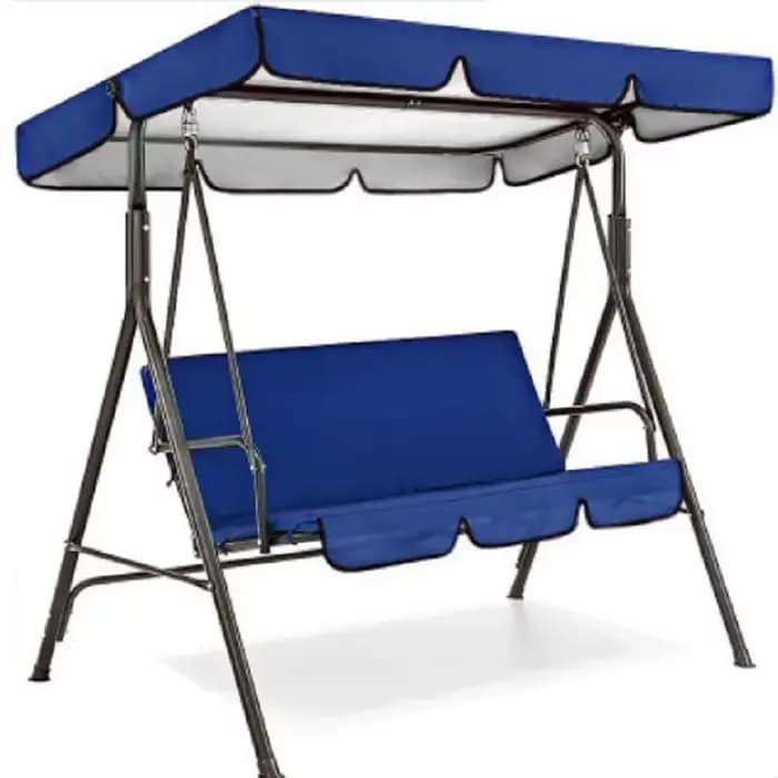 Juste de pluie plissée pour chaise pivotante de terrasse, housse anti-poussière pour parc extérieur, siège de balançoire étanche, 142x120x18cm, 2 pièces