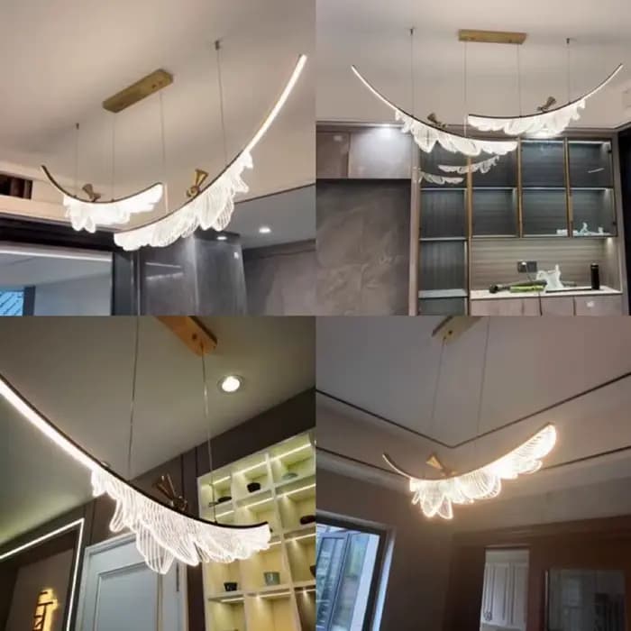 Lustre au Design moderne, Luminaire de plafond, Luminaire décoratif d'intérieur, idéal pour un salon, une salle à manger ou une chambre à coucher