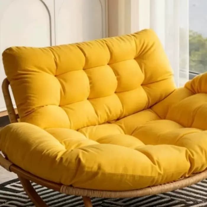 Fauteuils de salon en rotin pour la méditation, fauteuils de lecture de luxe, grands fauteuils de salon ergonomiques, canapé, Sillas, mobilier de maison