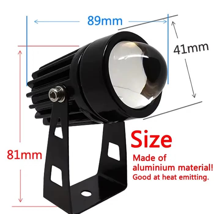 Projecteur mural LED extérieur 9W 12W éclairage paysager 220V rouge vert bleu RGB applique murale IP66 étanche un faisceau lumineux