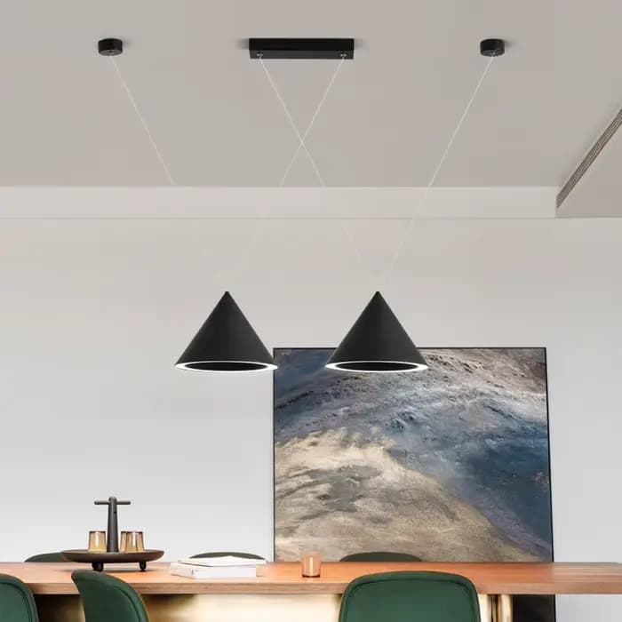 Lampe à pendentif LED moderne minimaliste îlot de cuisine suspension pour salon salon Bar boutique décor Table à manger suspension