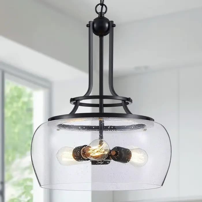 Lampe suspendue Led en verre rétro américain, décoration de la maison, salon, salle à manger, chambre à coucher, comptoir de bar, luminaires de couloir