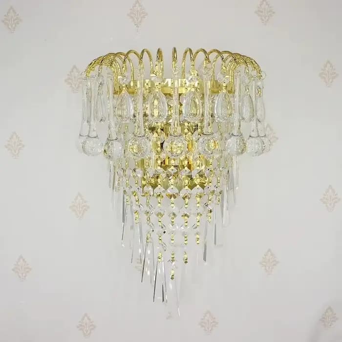 Applique murale classique en cristal 110v 220v 12v 24v, pièces de lunettes, lampe décorative Vintage en cristal, Luminaria d'art pour la maison