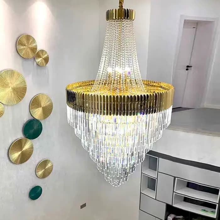 Lustre en cristal de luxe moderne pour salon ou chambre à coucher, plafonniers de décoration intérieure, installation facile, ambiance élégante et confortable
