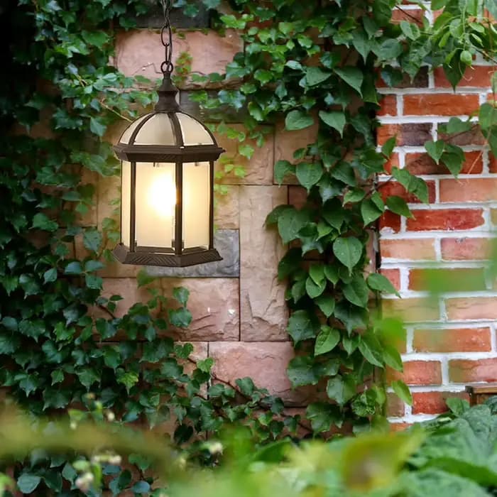Lampe d'extérieur à suspension pour jardin, lanterne étanche, plafonniers pour couloir, couloir, allée, cour, balcon
