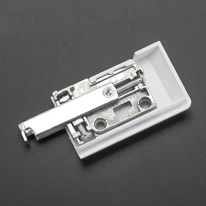 Support de suspension invisible en métal argenté pour armoire de cuisine, quincaillerie dissimulée pour placard