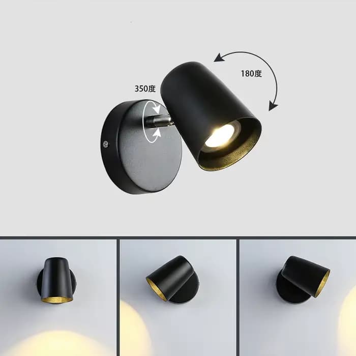 Décoration de chambre mur LED lumières intérieur chambre lampe photo lumière lecture moderne minimaliste créatif hôtel rétro applique murale