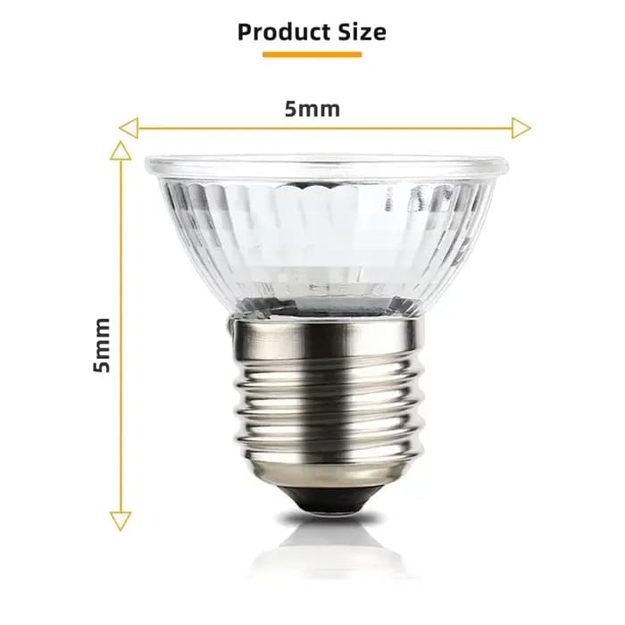 Lampe chauffante pour animaux de compagnie, lampe de repos pour tortue et lézard, ampoule pour caméléon, lampe chauffante pour reptiles, UVA et lumière du soleil non remboursable, 25W, 50W, 75W