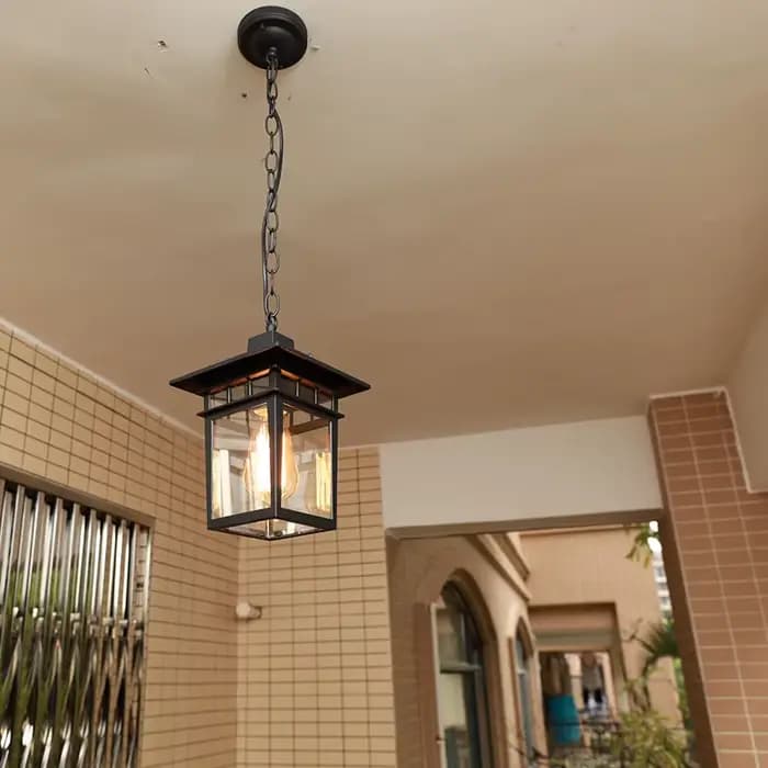 Lampes suspendues rétro étanches pour l'extérieur, lampes européennes, lampes à cadre de raisin, rétro, balcon, couloir, allée, loft, restaurant, luminaire