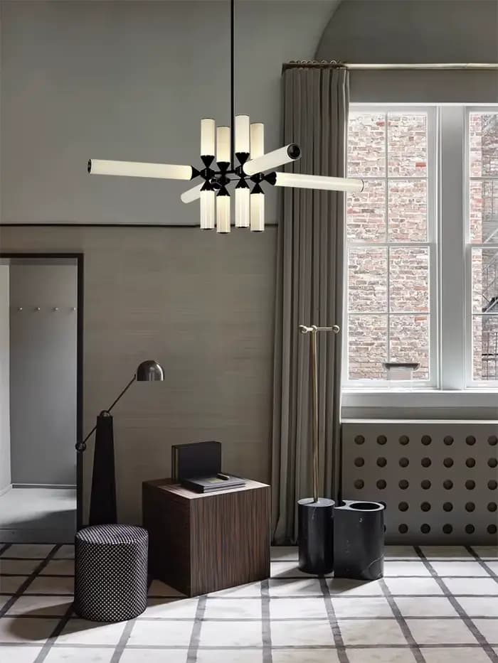 Lustres en verre au design Art Déco, élégants, en aluminium, pour la maison, lampes LED créatives à intensité variable pour salon